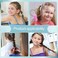 Marrkhor 60-Piece Soft Cotton Toddler Hair Ties for Girls and Kids, Multicolor Seamless Hair Bands