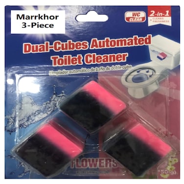 Marrkhor 3-Pcs Dual Cubes Automated Toilet Cleaner