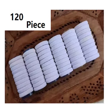 Marrkhor 120-Piece Ponytail Set Soft Cotton Toddler Hair Ties for Girls and Kids