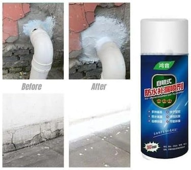 Marrkhor Waterproof Repairing Sprayer with Leak Preventing and Repairing Roof or Gutter Waterproof - Spray to Seal Cracks, Holes, Leaks, Corrosion and More