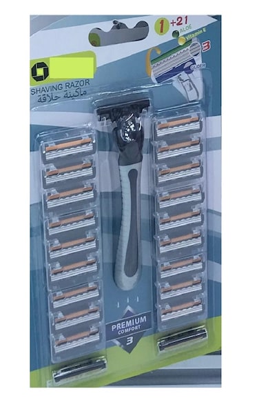 Marrkhor 3 Shaving Razor, 1+21 Aloe Vitamin E Razor