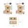 Marrkhor 2-Piece Wall Hook, Wall Mounted Bathroom Towel Hanger, Bedroom Coat Storage