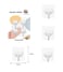 Marrkhor 4-Piece Magic Sticker Series Adhesive Hooks for Heavy Items &ndash; Load Capacity 2.5 KG