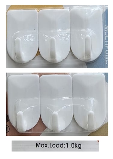 Marrkhor 6-Piece Storage Strong Plastic Hooks