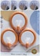 Marrkhor 3-Piece Round Adhesive Hooks, Load Capacity 1.5 KG