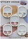 Marrkhor 5-Piece self Adhesive Sticky Wall Hook For Kitchen Bathroom And Bedroom