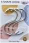 Marrkhor 3-Piece Heavy Duty Stainless Steel S Shaped Hooks, Load Capacity 6 KG