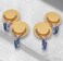 Marrkhor 4-Piece Round Adhesive Wall Hooks with Hanging Capacity 1.0 KG Without Drilling for Home Storage