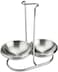 Markhor 1-Piece Stainless Steel Vertical Saving Soup Ladles Holders Double Spoon Stand Rack Cooking Utensils Stand Spoon Rest for kitchen Spoon Organizer