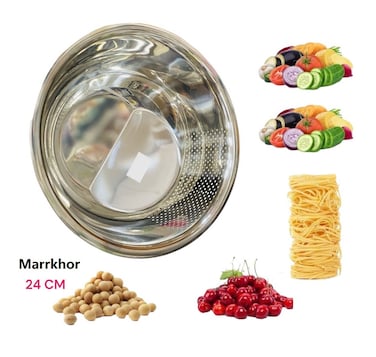 Marrkhor 1-Piece Stainless Steel Strainer Bowl For Washing Vegetables