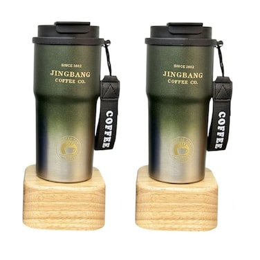 1-Piece Jing Bang Stainless Steel Coffee Mug with Lid&ndash;Leak Proof