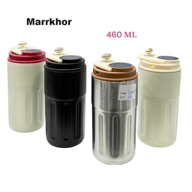 Marrkhor 1-Piece Coffee Mug, Stainless Steel Vacuum- Insulated Travel Mug, Double Wall Leak-Proof Thermos Vacuum Tumbler
