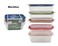 Marrkhor Pack Of 5 Food Plastic Storage Savers with Lids, BPA-Free Plastic Meal Prep Storage Box, Reusable, Stackable, with Airtight Lids and Steam Vent, Microwave &amp; Dishwasher Safe (400ml)