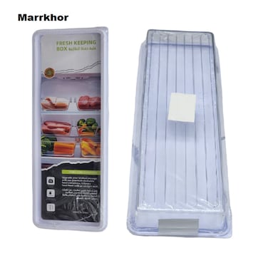 Marrkhor Plastic Food Saver  Container With Lid- Fridge Container for Storage Keeps Fruits, Vegetables, Meat