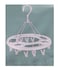 Marrkhor Clothes Hanger, Clips Clothes Drying Racks Plastic Portable