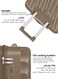 Swirl Series 3 Pcs ABS Luggage Trolley Set - Mocha Coffee