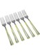 RK Stainless Steel Dessert Fork 6 Piece Set - Regal, Gold Silver/Gold 20.5cm