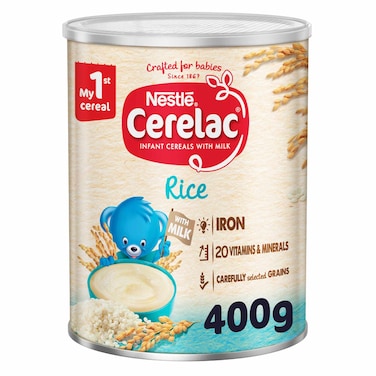 Nestle Cerelac Infant Cereal, Rice, 400g