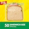 Glad Sandwich Zipper Bags, 50 Bags, 14.4x16.5cm