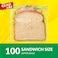 Glad Sandwich Zipper Bags, 100 Bags, 14.4x16.5cm