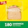 Glad Sandwich Fold-Top Bags, 180 Bags, 13.5x16cm