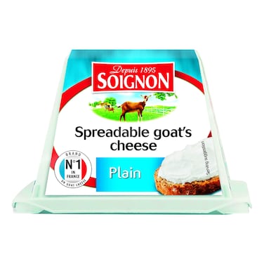 Soignon Plain Goat's Cheese, 140g