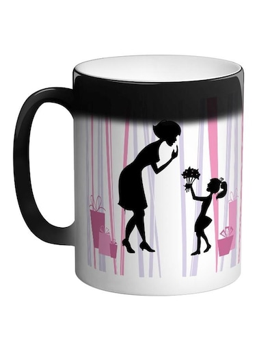Mother's Day Gift Printed Colour Changing Coffee Mug Black 325ml