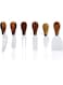 Mash 6-Piece Stainless Steel Cheese Knives With Wooden Bamboo Handle For Charcuterie Boards Cutlery, Kitchen And Restaurant Use Multicolor