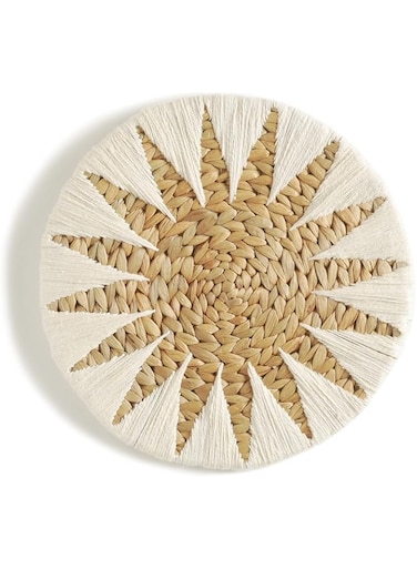 IOWER Woven Wall Basket Decor Macrame Wall Hanging Boho Placemats Home Boho Wall D&eacute;cor 12