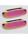 Fermus Stainless Steel Decorative Tray, Set of 2, 9 Inch Long, Jewelry Dish Cosmetics Organizer Bathroom Clutter Serving Platter Small Storage Tray, Oval, Holographic