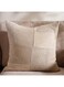 Home Shirley Patch Work Textured Filled Cushion 50X50cm - Natural