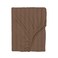 BYFT Tulip (Dark Brown) Single Size Fitted Sheet with 1 cm Satin Stripe (90 x 210 + 30 Cm-Set of 1 Pc) 100% Cotton, Soft and Luxurious Hotel Quality Bed linen-300 TC
