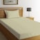BYFT Orchard Exclusive (Cream) Single Size Fitted Sheet and Pillow covers (Set of 2 Pcs) Cotton percale Weave, Soft and Luxurious, High Quality Bed linen -180 TC
