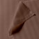 BYFT Tulip (Dark Brown) Queen Size Flat Sheet,Duvet cover and Pillow Covers with 1 cm Satin Stripe (Set of 6 Pcs) 100% Cotton, Soft and Luxurious Hotel Quality Bed linen-300 TC
