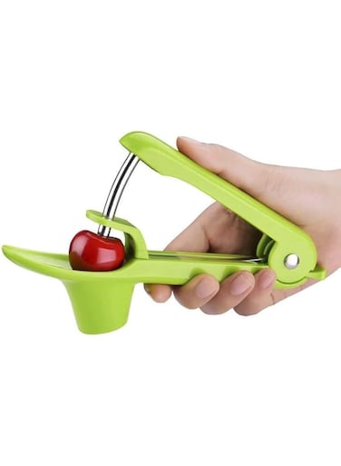 SYOSI Cherry Pitter Olive Pitter Tool Core Stone Removal Green - Simple &amp; Durable Heavy Duty Kitchen Gadget