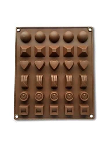 Silicone Chocolate Mould Brown 27.5x23.5cm