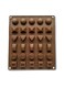 Silicone Chocolate Mould Brown 27.5x23.5cm