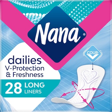 Nana Dailies Fresh Long Panty Liners 28 Liners