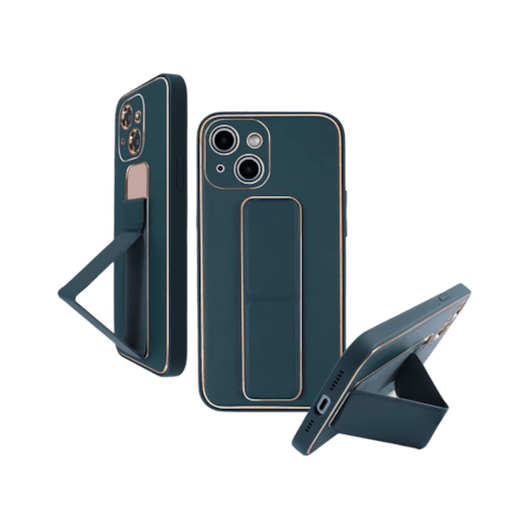 MY CHOICE LEATHER GRIP CASE IPHONE 12/12 PRO GREEN