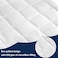 Infini Homes White Mattress Topper   550GSM Microfiber Filling   Size 90x190 cm   Experience Luxurious Comfort and Support