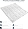 Infini Homes White Mattress Topper   550GSM Microfiber Filling   Size 90x190 cm   Experience Luxurious Comfort and Support