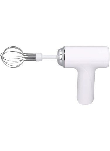 Compact Cordless Electric, 3 Speeds Electric Hand Mixer with 2 Interchangeable Whisks, Small Lightweight Handheld Whisk for Cream, Dressing Mixing, Egg Liquid, Jam