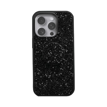 ISAFE BLING POP UP HARD COVER IPHONE 16 PRO BLACK