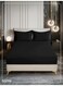 Bedding Fitted Sheet - Fits 180x200 Cm For King Bed - 3 Pcs (1 Fitted Sheet and 2 Pillowcases) - 35 Cm Deep Pocket - Solid Bed Sheet
