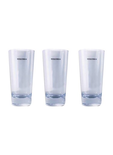 3-Piece Classic Juice Glass Clear 27.5x6x16x.5cm