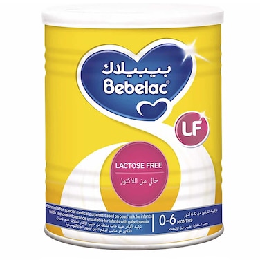Bebelac Lactose Free Milk Formula, from 0 to 6 Months, 400g