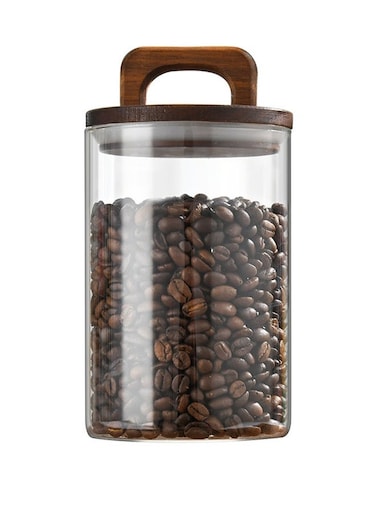 Glass Coffee Can 10 x 10 x 15CM