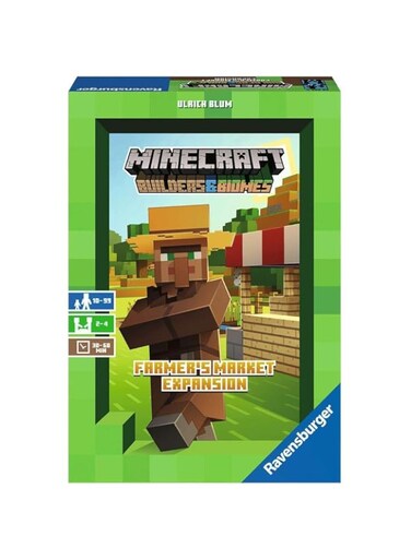 Ravensburger Minecraft Builders &amp; Biomes Farmer'S Market Expansion Pack - Strategy Board Game For Kids Age 10 Years Up (Expansion)