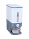 Waterproof Large-Capacity Rice Storage Box White/Grey 43x33x10cm