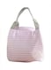 Insulated Lunch Bag Pink/White/Grey 15.5x21x17centimeter